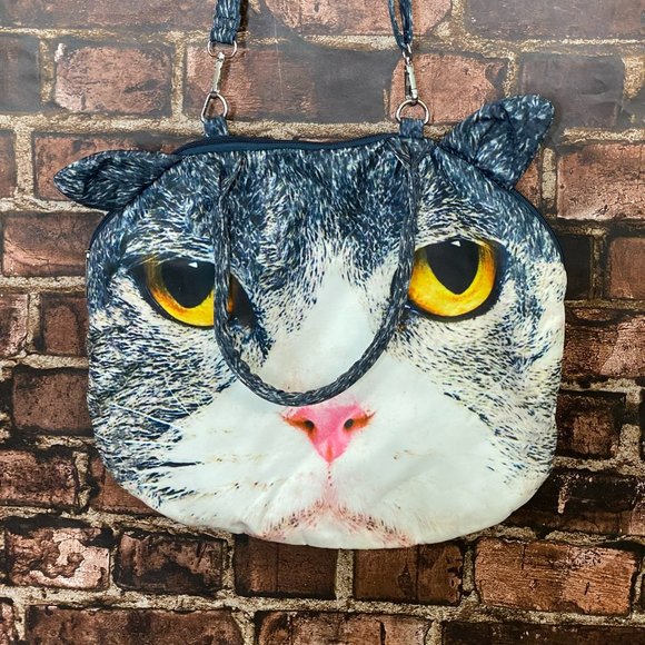 Unbranded Handbags - Cat Printed Tote Bag